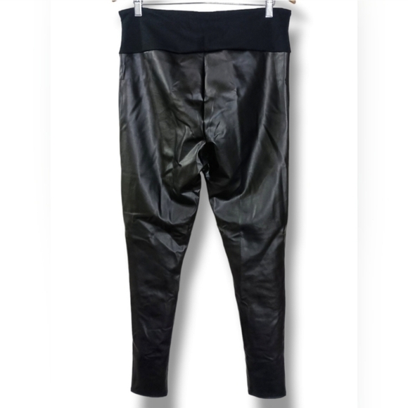 NWOT SPANX ASSETS COLLECTION  "All Over" Faux Leather Leggings in Black - Picture 5 of 8